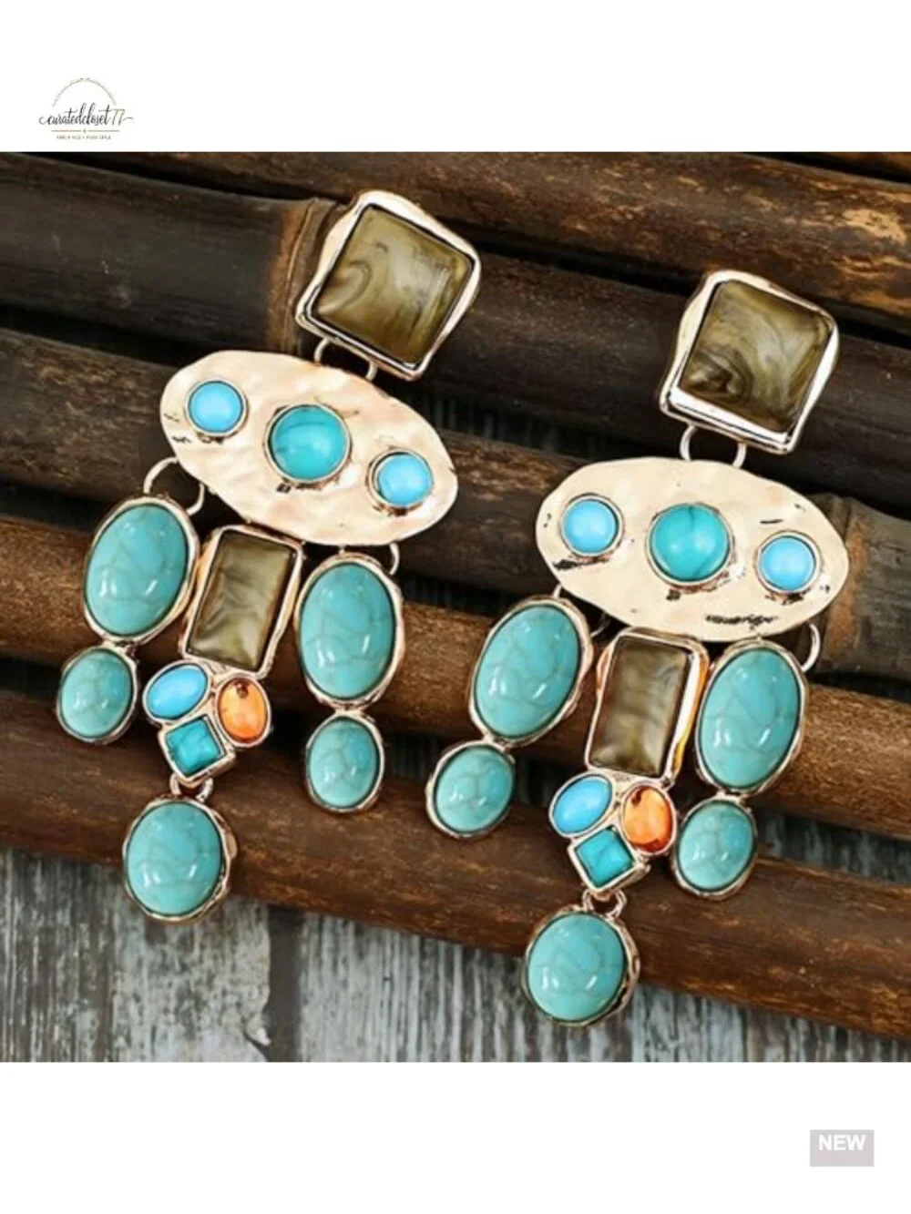 Boho Chandelier Drop & Dangle Earrings Vintage Statement Hippie Jewelry